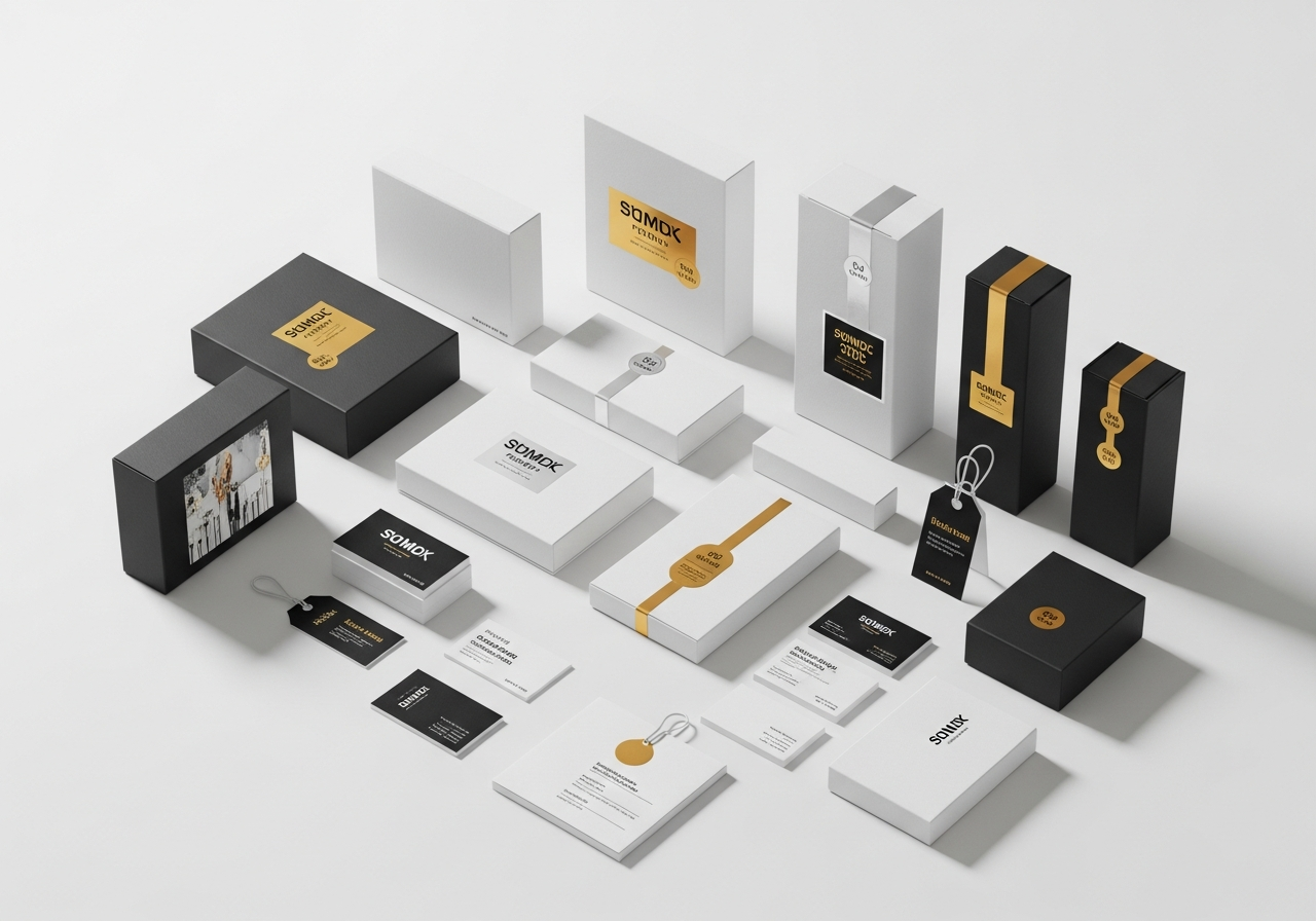 Mockups de produtos e interfaces